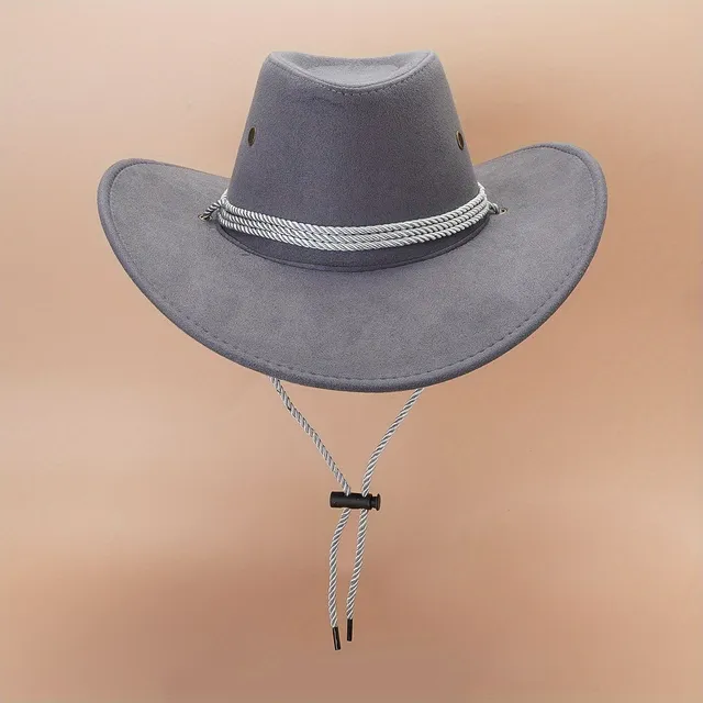 Universal Western Cowboy Hat - Solid Color Classic Hat dla mężczyzn i kobiet