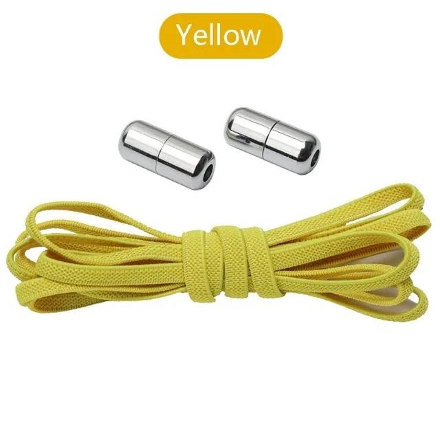 Tieless Laces Elastic Flat Laces Metal Lock Creative Kids Adult Sneakers Laces Quick Safety Lazy Laces Unisex