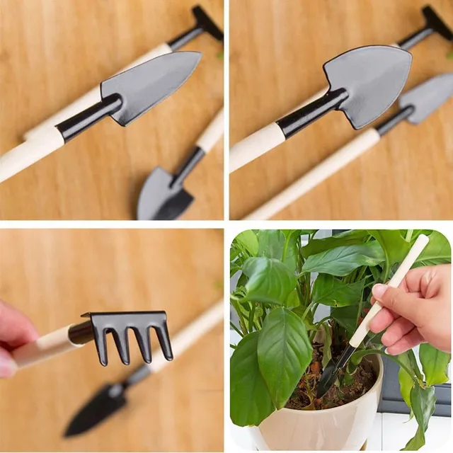 Practical cute mini tool set for taking care of flowers in the Cianan flowerpot