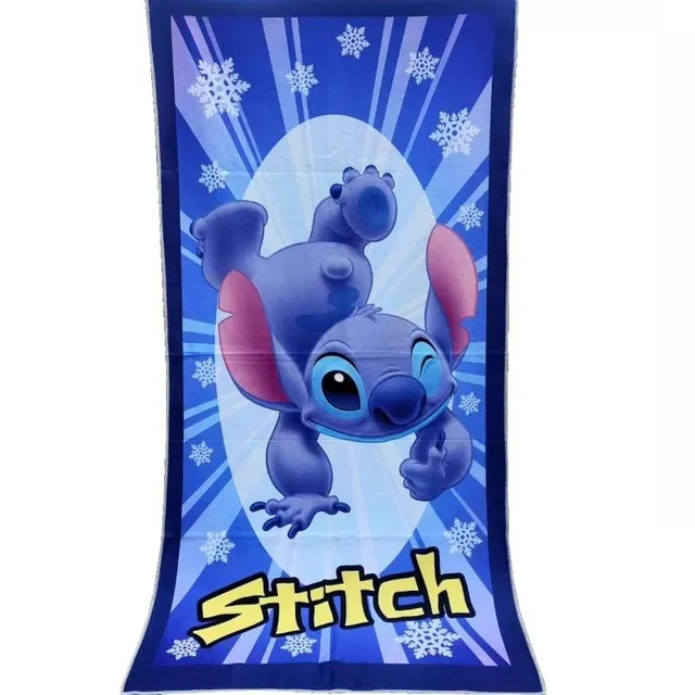 Ręcznik plażowy dla dzieci z niesamowitymi odciskami znaków Stitch 13