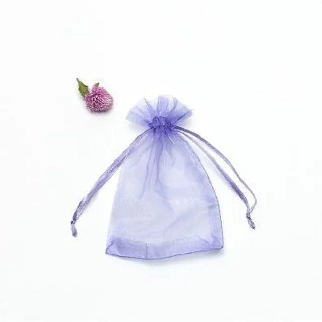 Pungi din organza, set de 100 bucăți