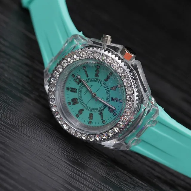 Ladies beautiful watch with luminous strap Afif