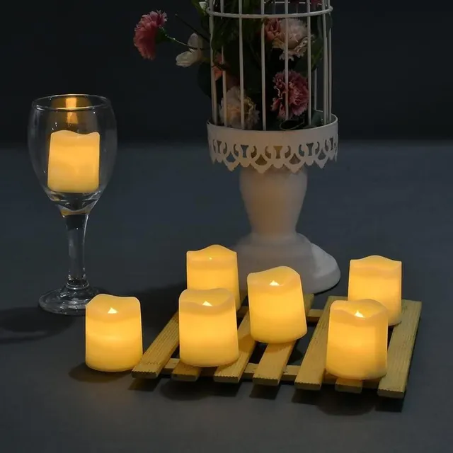 Set of artificial LED candles - 12 pcs