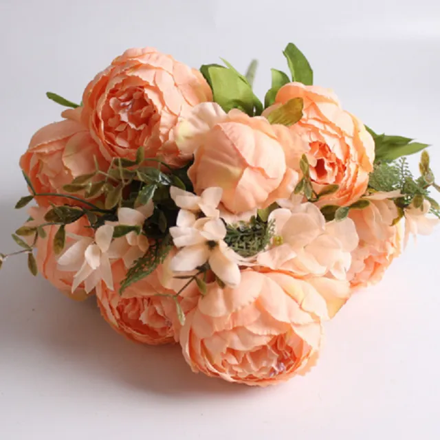 Decorative bouquet of peonies