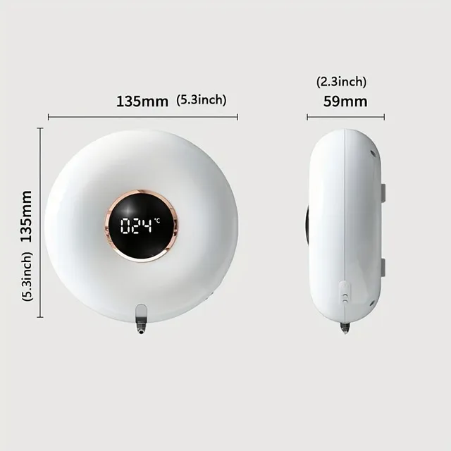1ks automatický penový dávkovač mydla s LED displejom a infračerveným senzorom - jednoduché a pohodlné riešenie pre umývanie rúk pre váš domov, kúpeľňové doplnky