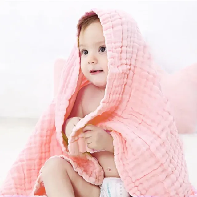 Children's six-layer blanket for a new-born sleeper or as a bath towel