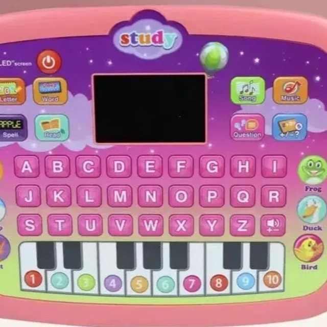 Nový anglický dětský vzdělávací přístroj s LED tabletem a velkou kapacitou obsahu