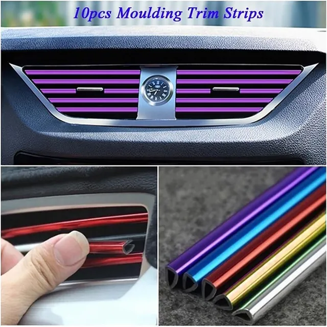 10pcs 20cm universal car air conditioner socket U-shaped decorative trims Decorative trims for styling car accessories