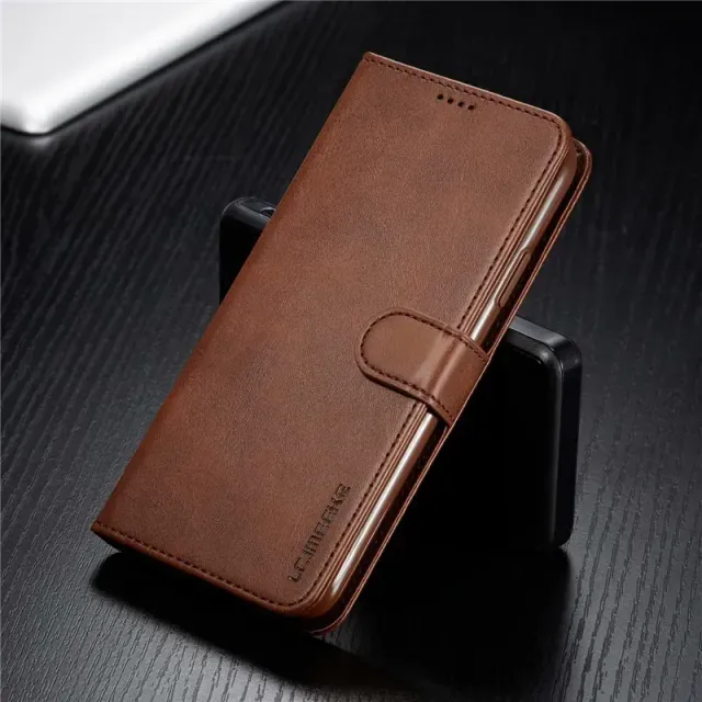 Luxury flip cover for iPhone phones with internal pockets for credit cards - different colors