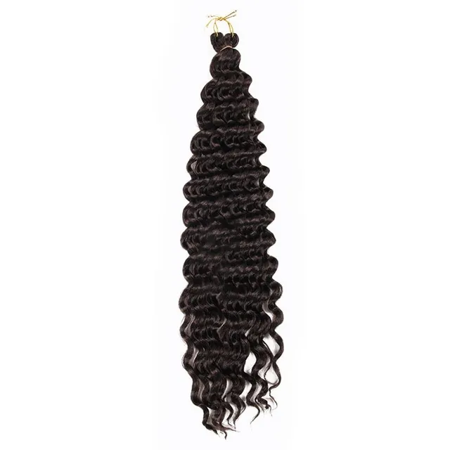 Ombré wavy strands of kanekalon for hair extensions