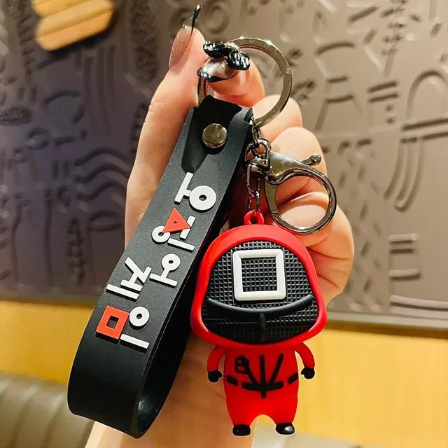 Silikonowa lalka nadzorcza z krótkim pierścieniem klucza gry ka