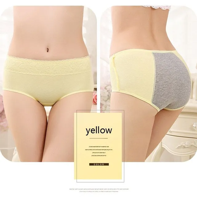 Seamless high waisted menstrual panties