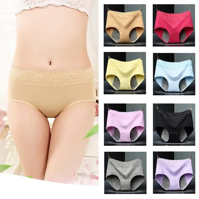 Seamless high waisted menstrual panties