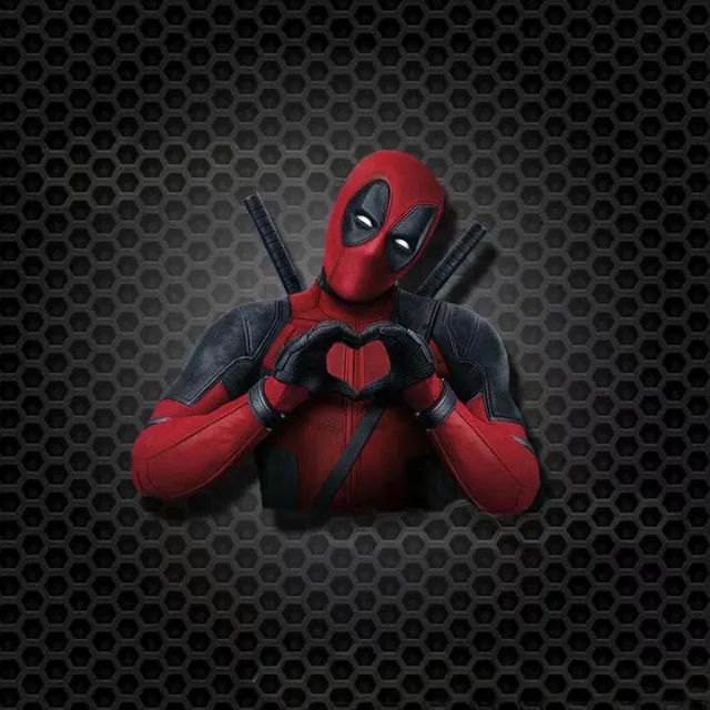 Trends waterproof sticker in the design of the popular action hero Deadpool