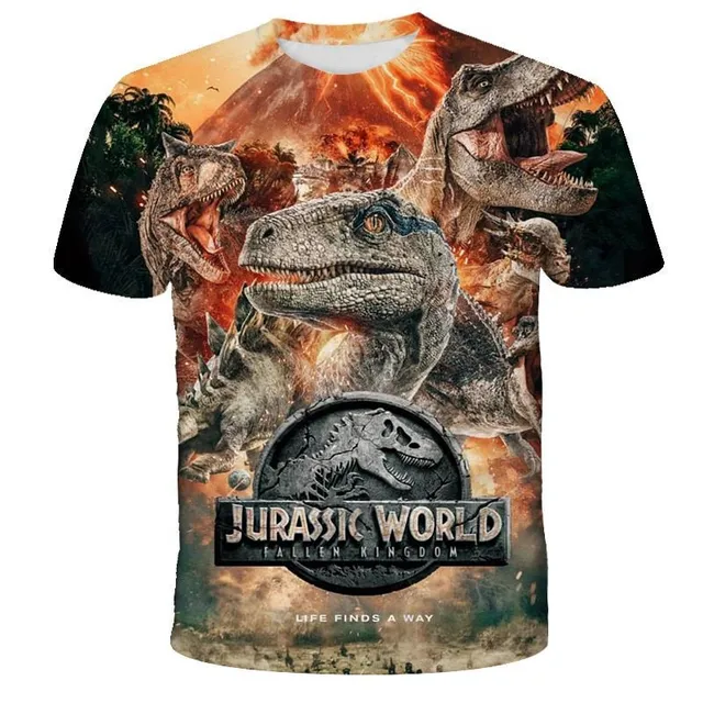 Gyermek póló rövid ujjú, Jurassic World nyomtatással