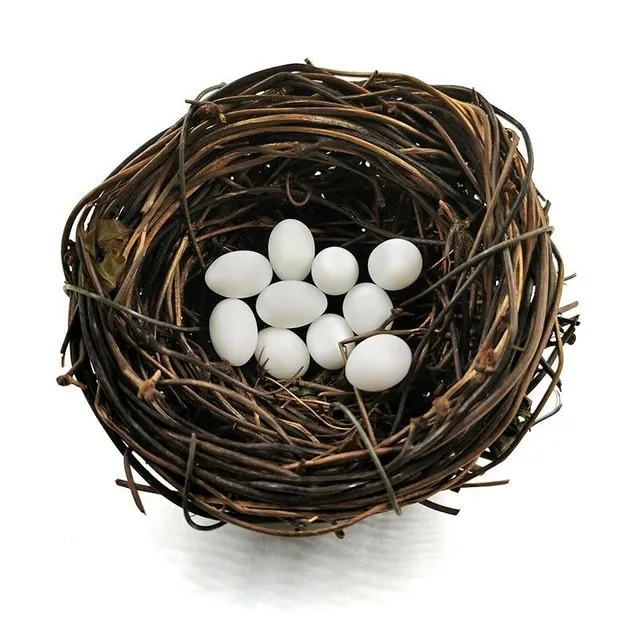 Decorative nest with eggs