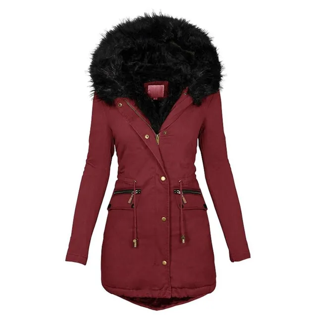 Women's warm winter jacket Nero h s