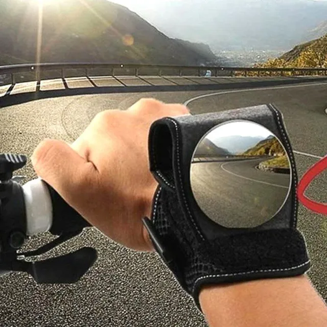 Wrist mirror for cyclists