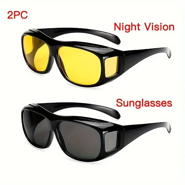 Nightglasses with Windproof Protection - For Driving, Cycling, Anti-reflective, Fashion Sunglasses
