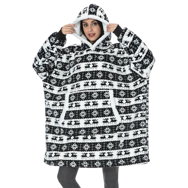 Giant blanket with hood