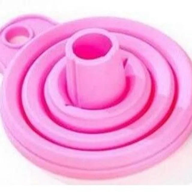 Entonnoir pliable en silicone - 2 pièces