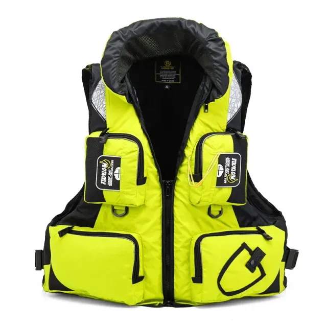 Rescue vest for adults with adjustable lift for water sports