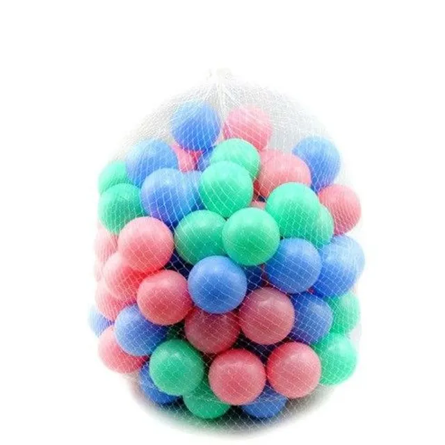 Boules en plastique mates 100 pcs