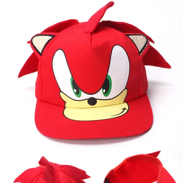 Stylowa czapka dziecięca z kolcami w stylu Sonic