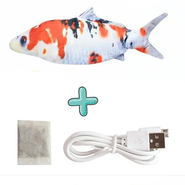 Electric Funny Cat Fish Simulator Beating Usb Jumping Cat Toy