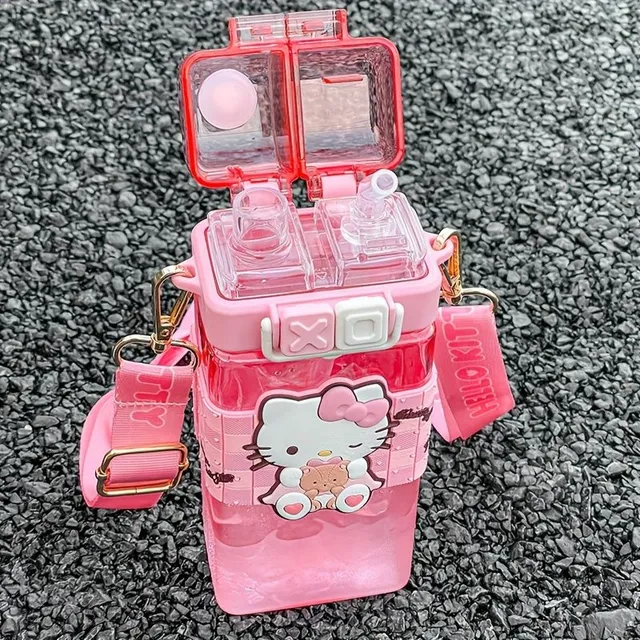 Hellokitty Hrnek Na Vodu, Přenosný Plastový Kelímek Na Pití