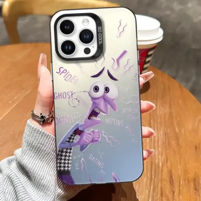 Husă drăguță și trendy pentru telefoanele iPhone cu diverse motive din desenele animate V în cap 2 - Inside Out 2