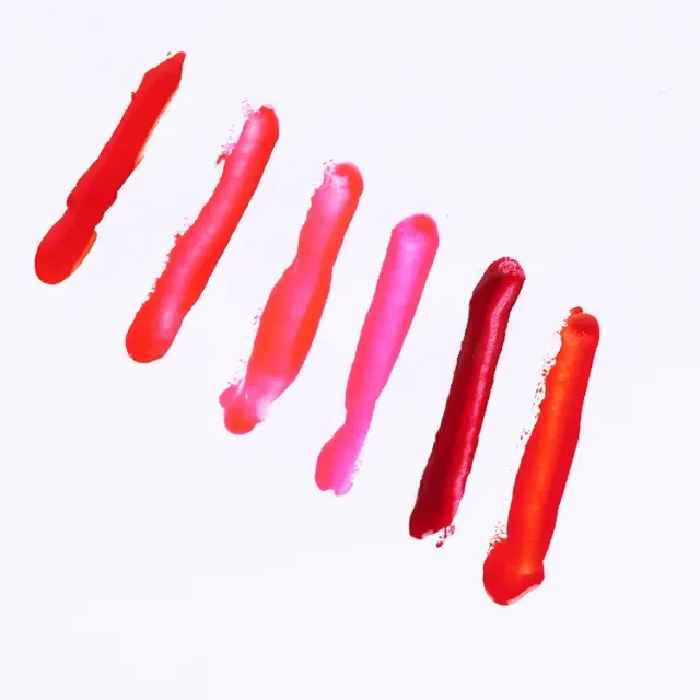 Modern long-lasting peeling lipstick - several trends in colour shades
