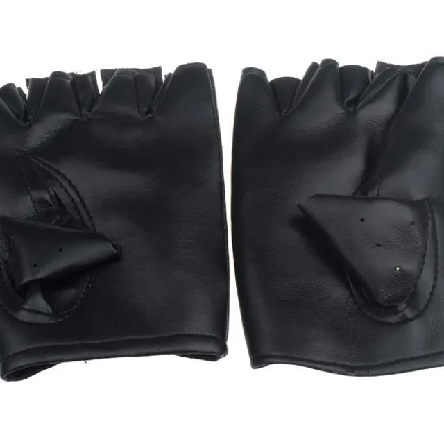 Men's punk gloves - Black