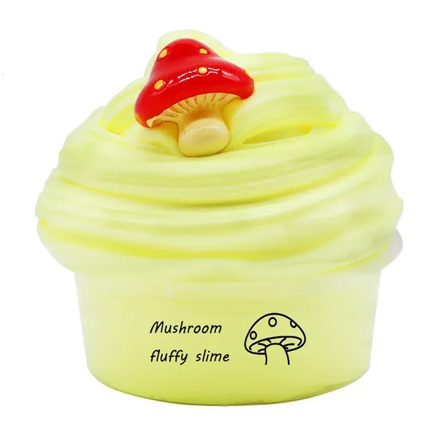 Anti-stress fluffy slime with decoration