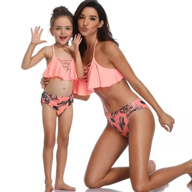 Luxury bikini for mom and daughter