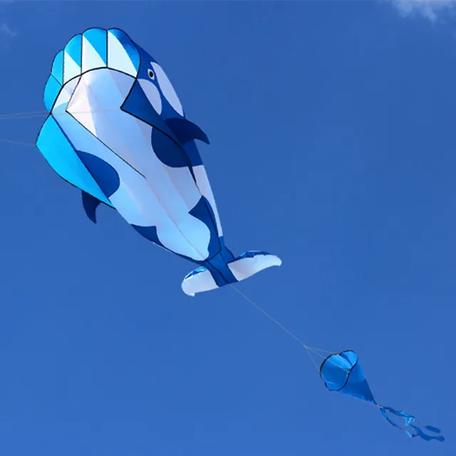 Whale-shaped flying kite - 3 colours