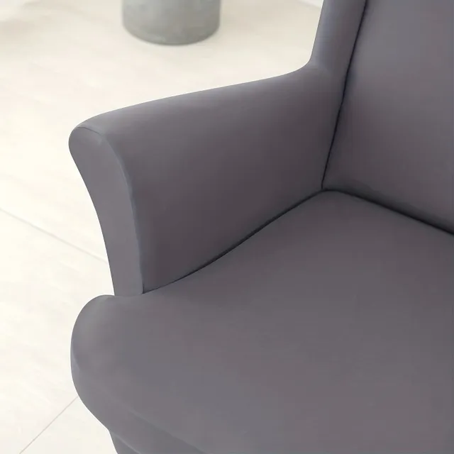 2 pièces Housses élastiques universelles pour fauteuil avec ailes - douces et stylées pour le salon, la chambre et la décoration intérieure