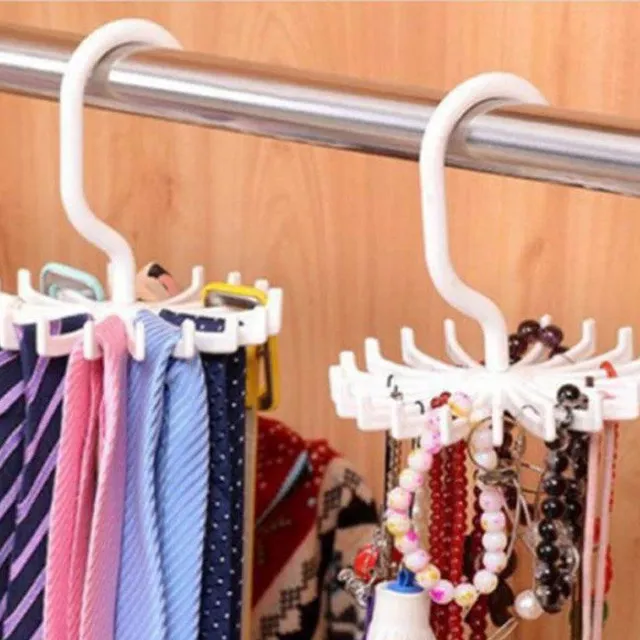 Saving hanger for ties and scarves