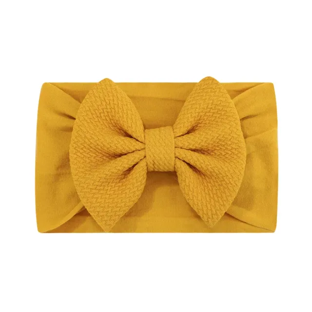 Bandeau en nylon pour bébés et tout-petits - bandeau élastique pour filles, joli bandeau avec nœud pour nouveau-nés