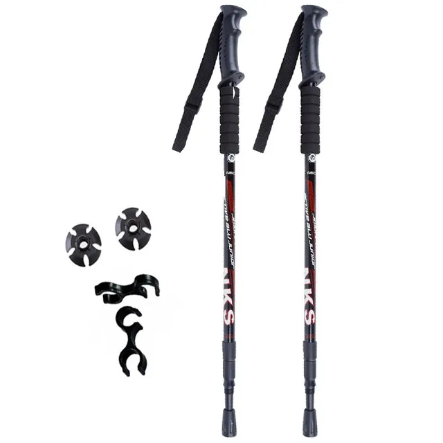 Telescopic trekking poles - 8 colours - 2 pieces