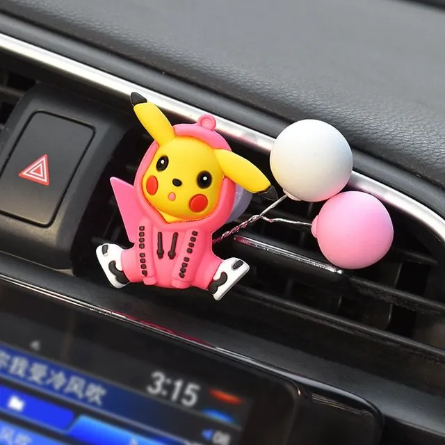 Aranyos illatos dekoratív Pikachu autóhoz