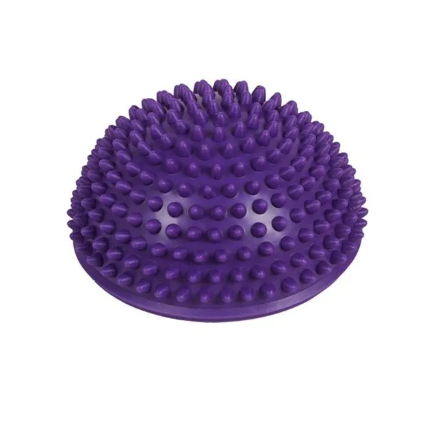 Rubber balancing mat in the form of a hemisphere