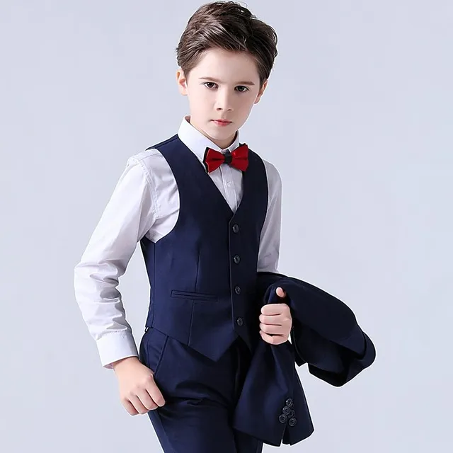 Boy's elegant suit for wedding - set 3 pcs