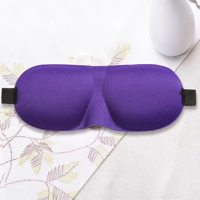 Miękka i wygodna maska na oczy 3D do spania Purple