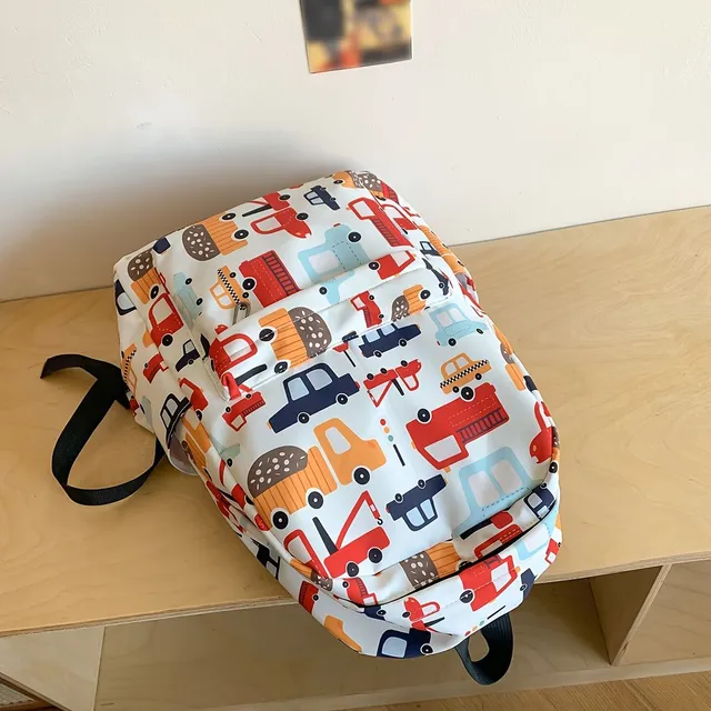 Light school set 3v1: Backpack with cartoon theme, Box for snacks, Penalty