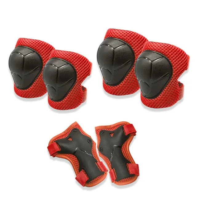 Kids original colourful modern knee and hand pads for roller skating