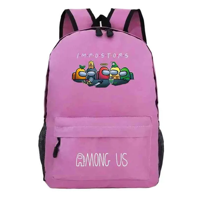 School backpack printed with Among Us characters 16