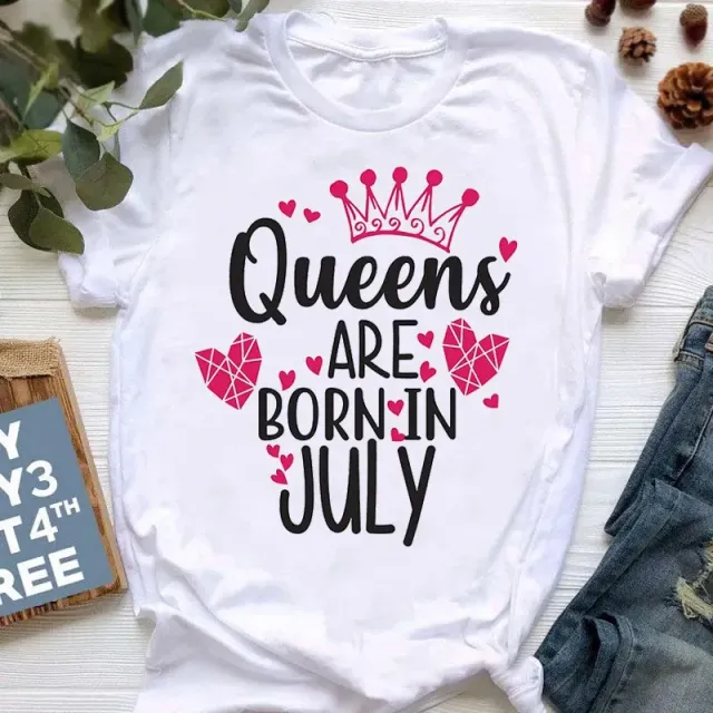 Koszulka damskie z napisem "Złota Królowa Królowa rodz