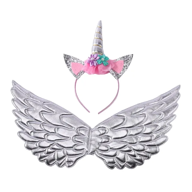 Children's wings of unicorn with headband