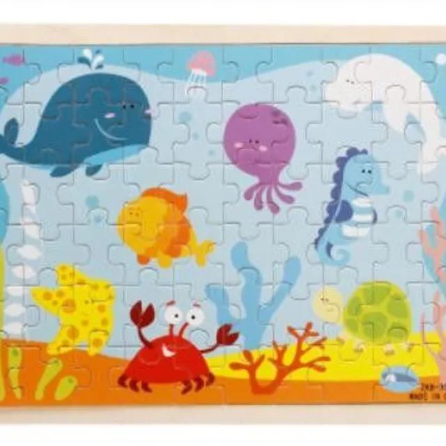 Children's wooden puzzle 60 pieces